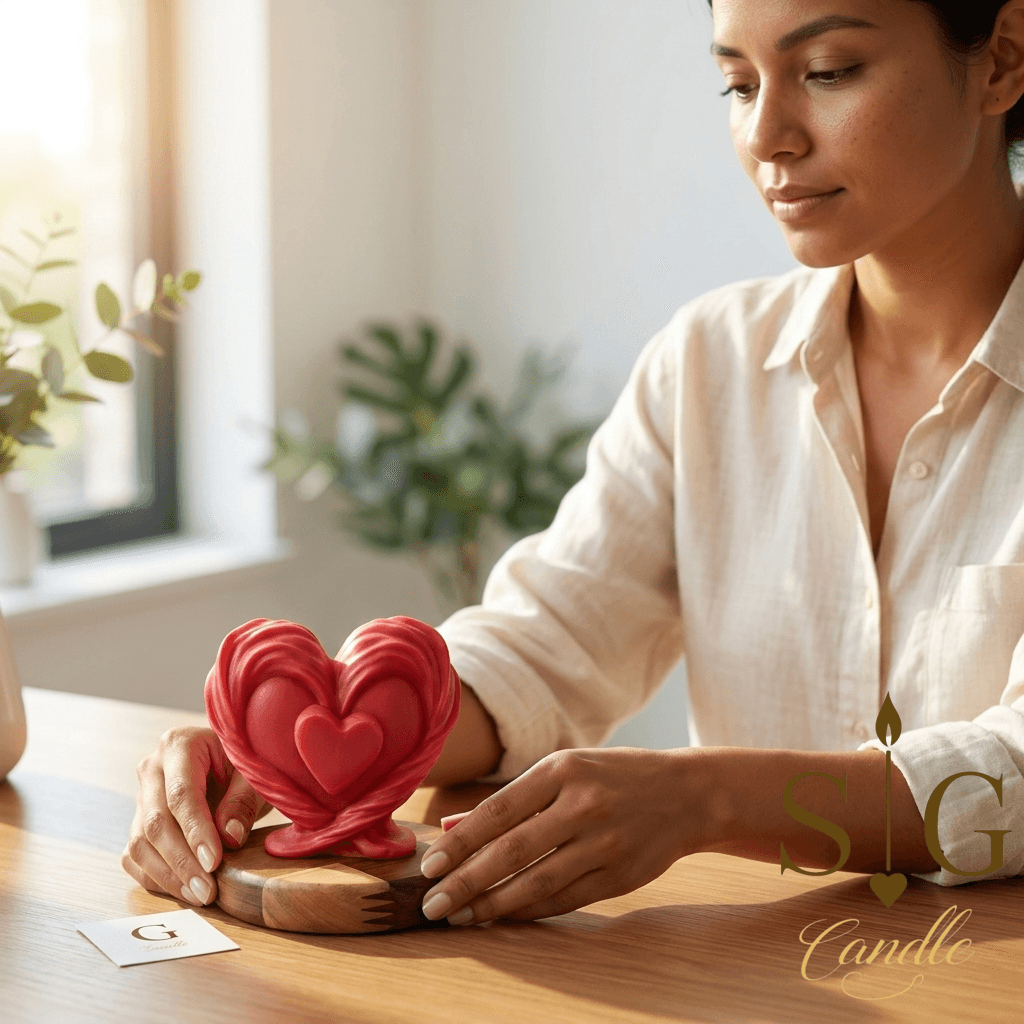 Vela Escultórica Corazón Eterno – imagen 2