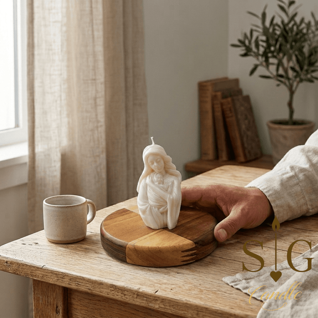 Vela Escultórica Virgen María – imagen 2