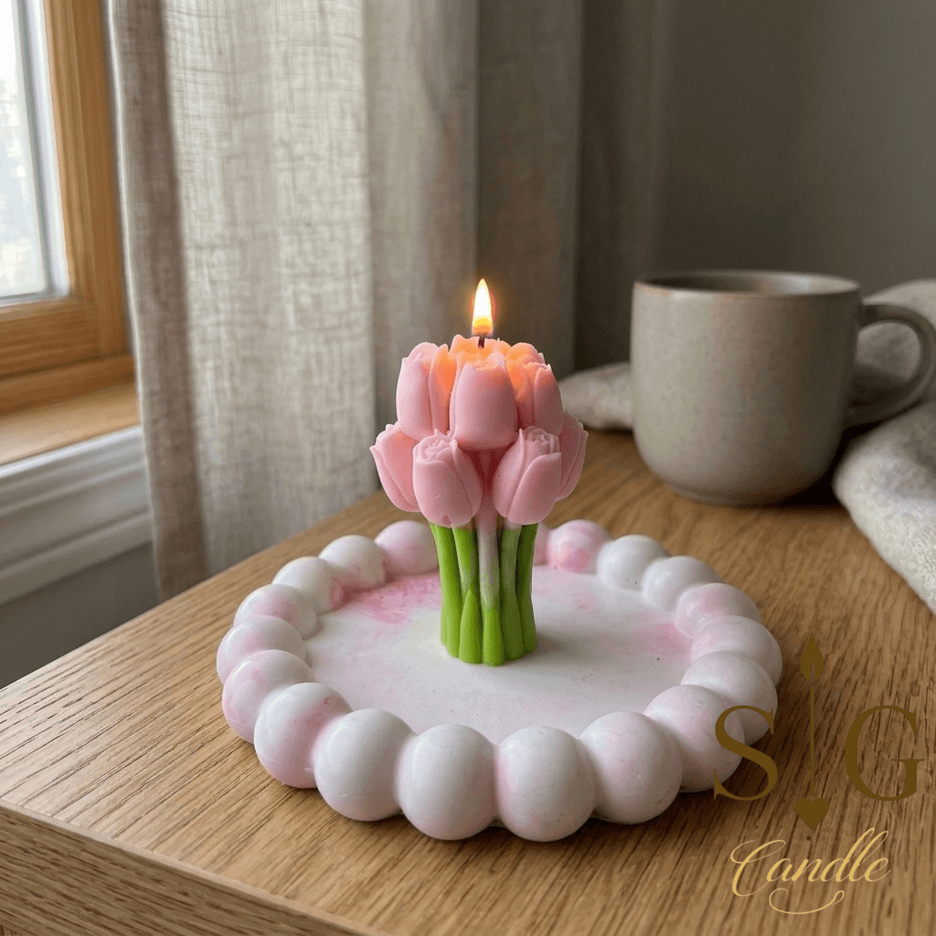 Vela Escultórica Tulipán Primavera