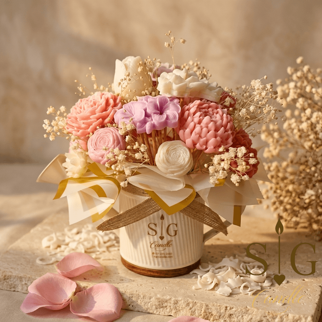 Vela Escultórica Florero Imperial